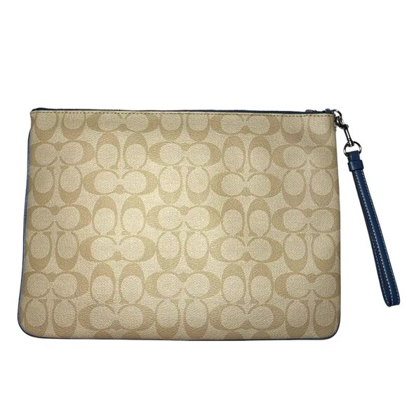 NWT RARE COACH Zippered Case In Signature Canvas W/Coach Radial Rainbow - Picture 3 of 9